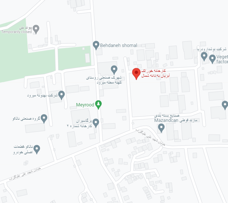 map موقعیت مکانی هلدینگ بهدانه شمال